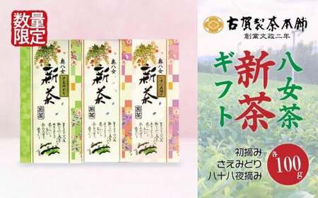 古賀製茶本舗 特級八女茶新茶 ギフトセット[2024年5月以降発送] 072-168