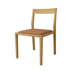 【開梱設置】高野木工 キールチェアWO 肘なし（座面：CHART7ライトブラウン）【10年保証】