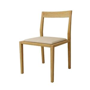 【開梱設置】高野木工 キールチェアWO 肘なし（座面：CHART7ベージュ）【10年保証】