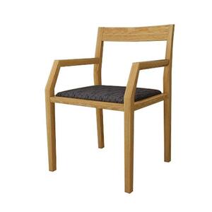 【開梱設置】高野木工 キールチェアWO 肘付き（座面：CHART6ブラック）【10年保証】