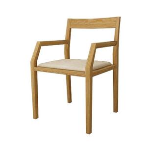 【開梱設置】高野木工 キールチェアWO 肘付き（座面：CHART3ライトクリーム）【10年保証】