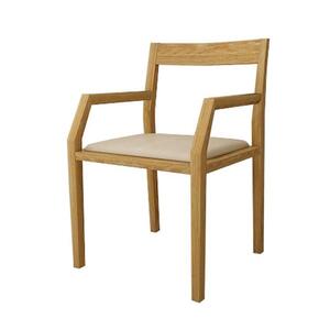 【開梱設置】高野木工 キールチェアWO 肘付き（座面：CHART7ベージュ）【10年保証】