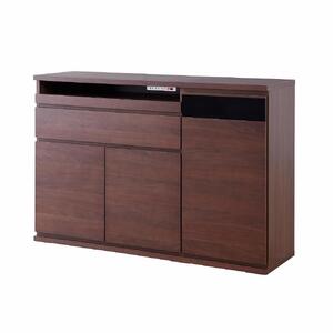 ノーク2_120サイドボード ハイタイプ ウォールナット【モーブル】【大川家具】