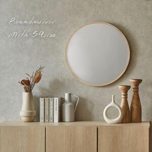 ラウンドミラー 【54size】ベージュオーク色（TSY-10039K）