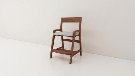 【開梱設置】高野木工 セレスト チェア ウォルナット 生地：CHART6グレー【10年保証】