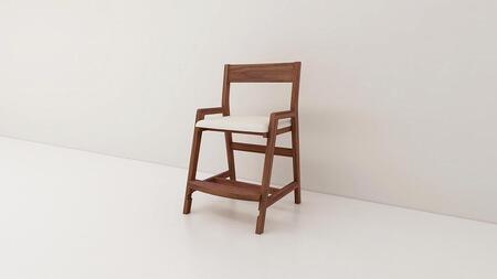 【開梱設置】高野木工 セレスト チェア ウォルナット 生地：CHART7アイボリー【10年保証】