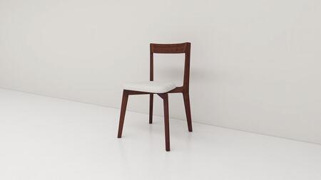 【開梱設置】高野木工 リアルトチェア ウォルナット 生地：CHART6ホワイト【10年保証】