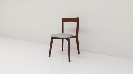 【開梱設置】高野木工 リアルトチェア ウォルナット 生地：CHART6グレー【10年保証】