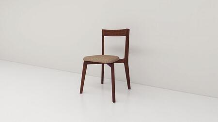 【開梱設置】高野木工 リアルトチェア ウォルナット 生地：CHART6ベージュ【10年保証】