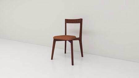 [開梱設置]高野木工 リアルトチェア ウォルナット 生地:CHART7ライトブラウン[10年保証]