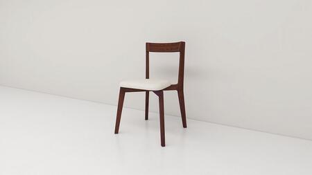 【開梱設置】高野木工 リアルトチェア ウォルナット 生地：CHART7アイボリー【10年保証】