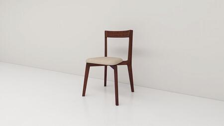 【開梱設置】高野木工 リアルトチェア ウォルナット 生地：CHART7ベージュ【10年保証】