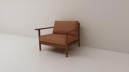 [開梱設置]高野木工 CEBU セブ ソファ 1人掛け ウォルナット 生地:CHART7 ライトブラウン[10年保証]