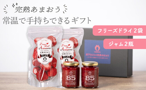 ★お中元★常温で手持ちできるギフト (フリーズドライ＆ジャム 2つ入りセット)