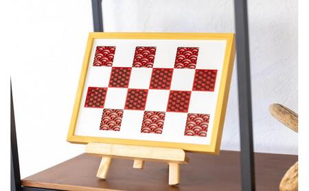 オリジナル額装品「happinessシリーズ 市松模様mini」