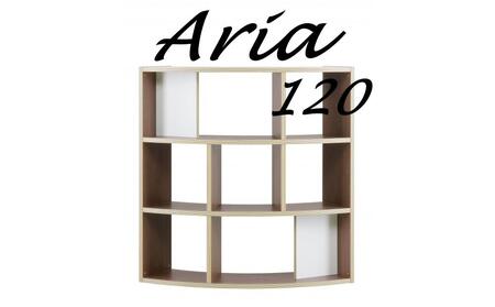 アリア ミドルシェルフ120 パーテーションシェルフ ブラウン