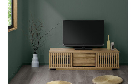 [レッドオーク]大川家具 幅150cm テレビボード -value-バリュー