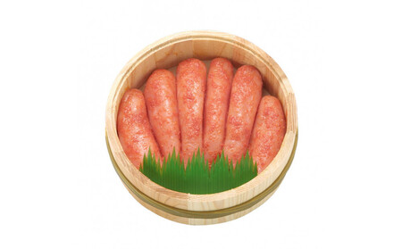 [かねひろ]辛うしてごめんたい・無着色木樽入り(300g)辛子明太子
