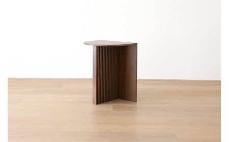 【開梱設置】高野木工 リブシリーズ H50サイドテーブル ウォルナット【10年保証】