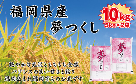 [令和7年産新米予約][食味鑑定士厳選]福岡県産 夢つくし10kg (5kg×2袋)