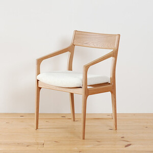 ダイニングチェア オーク無垢材 肘付 TS-10HO WAプラス 大川市