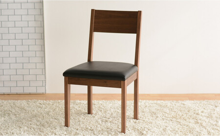 DCデュラ ダイニングチェア ウォールナット オールマイティブラック 1脚 単品 チェア 椅子
