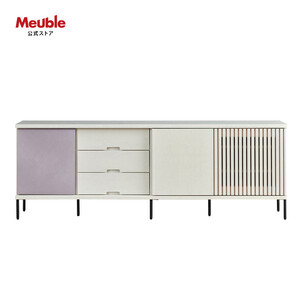 AGUERO アゲロ 200cm サイドボード ＜オークホワイト＞  【モーブル】【大川家具】