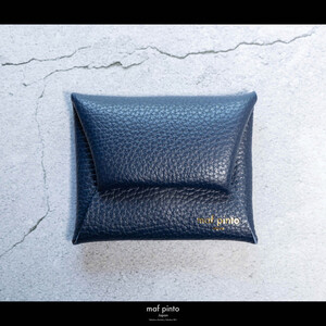 maf pinto (マフ ピント) ミニ財布 コンパクト ウォレット 小型 小銭入れ カードケース レザー 本革 63ネイビー
