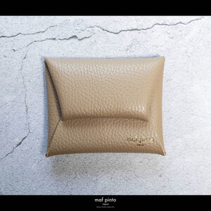 maf pinto (マフ ピント) ミニ財布 コンパクト ウォレット 小型 小銭入れ カードケース レザー 本革 60カプチーノ