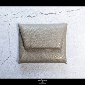 maf pinto (マフ ピント) ミニ財布 コンパクト ウォレット 小型 小銭入れ カードケース レザー 本革 59トープ