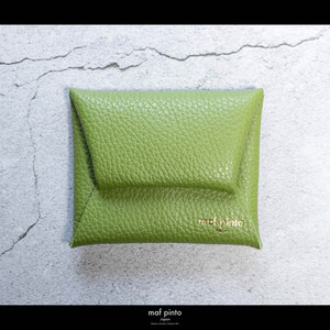 maf pinto (マフ ピント) ミニ財布 コンパクト ウォレット 小型 小銭入れ カードケース レザー 本革 58グリーンティー
