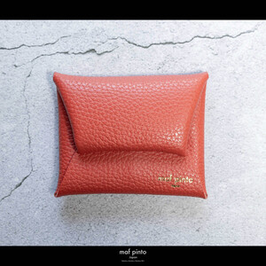 maf pinto (マフ ピント) ミニ財布 コンパクト ウォレット 小型 小銭入れ カードケース レザー 本革 56フレッシュレッド