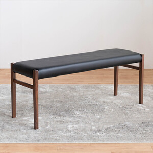 BCジャンブル01 ベンチ ウォールナット オールマイティブラック 1脚 単品 チェア 椅子