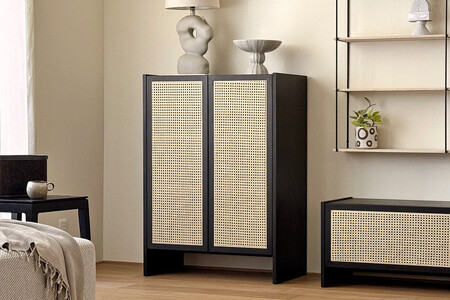 [開梱設置]高野木工 ブレス 80キャビネット ブラック[10年保証]