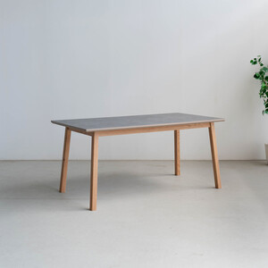 ストーン ダイニングテーブル 150×80 GENE オーク無垢 傷に強い オフトープ 辻製作所 大川市