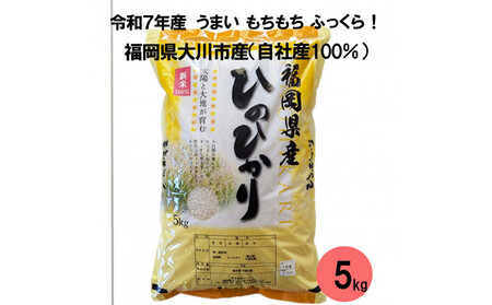 福岡県産米 ひのひかり 5kg (福岡県 大川市産)