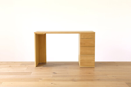 [開梱設置]高野木工 アスター ASTER 120天板 + サイドパネル(右・左) + 30チェスト ※チェア別売 オーク[10年保証]