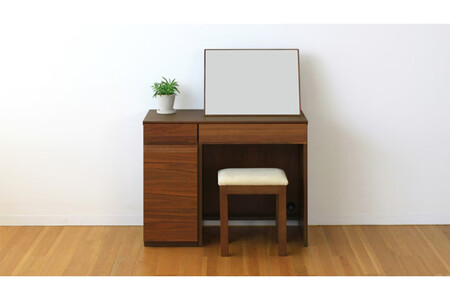 [開梱設置]高野木工 アスター 90天板 + 30キャビネット (左開き・右開き) + 60デスク ※置きミラー別売 ※スツール別売 ウォルナット[10年保証]
