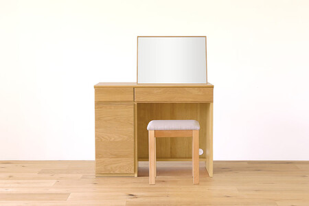 [開梱設置]高野木工 アスター 90天板 + 30キャビネット (左開き・右開き) + 60デスク ※置きミラー別売 ※スツール別売 オーク[10年保証]