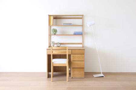 [開梱設置]高野木工 アスター オーダー突板天板 (幅90cm 奥行き60cm) + 60デスク + 30チェスト + 90ラック 天板のみ受注生産 ※チェア別売 ウォルナット[10年保証]