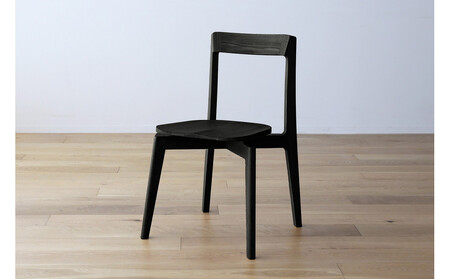 [開梱設置]高野木工 RIALTO CHAIR リアルト チェア オーク(黒塗装) 板座 [10年保証]