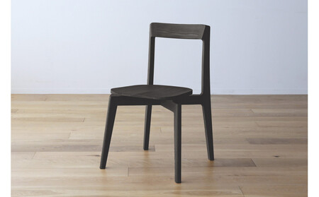 [開梱設置]高野木工 RIALTO CHAIR リアルト チェア オーク(グレー塗装) 板座 [10年保証]