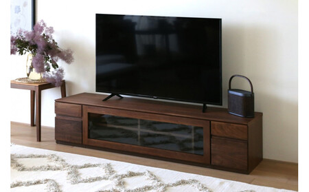 [開梱設置]高野木工 ASTER SET7 アスター 180TV天板 + 30TVチェスト + 120TVガラス扉 + 30TVチェスト ウォルナット[10年保証]