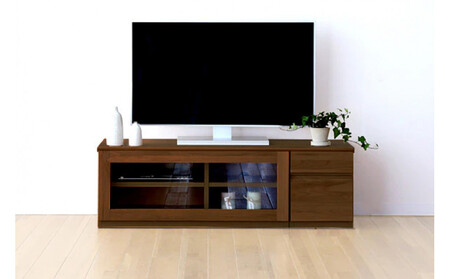 [開梱設置]高野木工 ASTER SET4 アスター 120TV天板 + 90TVガラス扉 + 30TVチェスト ウォルナット[10年保証]