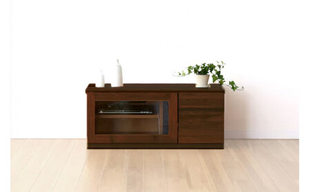 [開梱設置]高野木工 ASTER SET1 アスター 90TV天板 + 30TVチェスト + 60TVガラス扉 ウォルナット[10年保証]