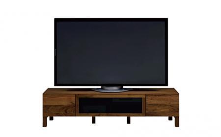 【開梱設置】高野木工 レッチェ142TVボード WN  (黒ガラス)【10年保証】