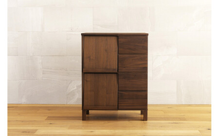 【開梱設置】高野木工 LECCE レッチェ68マガジンレコードラック ウォルナット【10年保証】