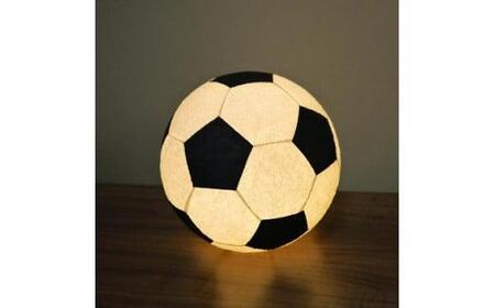 球体行灯「舞」(置)サッカーボールランプ 手漉きモミ和紙