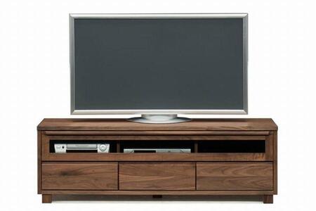 [幅153.2 奥行46 高さ49.3]アンリ153センチ幅テレビボード(ウォールナット)