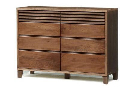 【幅118.7 奥行45 高さ88.5】バジル119-4ローチェスト（ウォールナット）